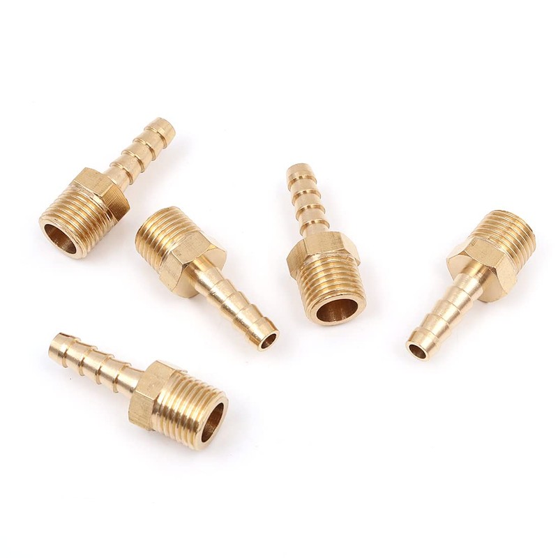 Hsthe Sea 5 Pcs 6 mm to 1/4” BSP Solid