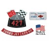 NYRM 427/425 Corvette Air Cleaner Decals with Valve Cover Decals