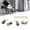 4 Pack Brass Swivel Caster Wheels-Loading 265lbs, 360 Degrees Universal