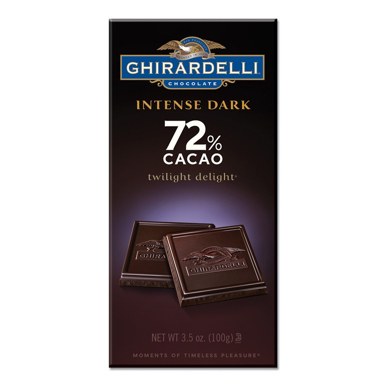 Ghirardelli Chocolate Intense 72% CacaoBars - 3.5 oz - 6