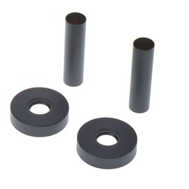 Aqbau® Cover rosettes for radiators with protective tube, pipe collar, heater, radiator (black)