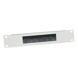 HMF 63389-07 Cable Grommet with Brush Insert for Server Cabinet, 10 Inch, Light Grey