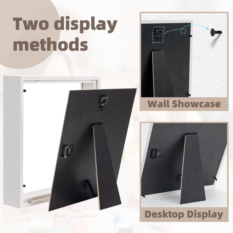 WISYOK 3D Picture Frame for Filling 22 x 22 cm,