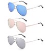 SOPHILY 3 Pack Bifocal Reading Sunglasses for Women Men, Aviator