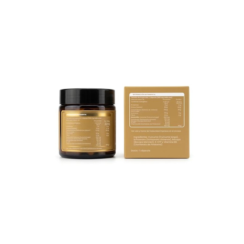 Aurora Bodhi Origins Curcuma 300 mg con Schisandra Bacopa y