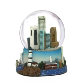 Zizo Boston Snow Globe Souvenir from Massachusetts 3.5 Inches Tall