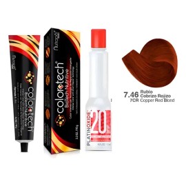 Tinte Nutrapel Colortech tono 7.46 para cabello