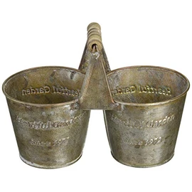 GREENHOUSE Antique Tin Pot 2366-B