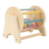 Wooden Rattle Rolling Drum Logic Thinking Hand Eye Coordination Safe