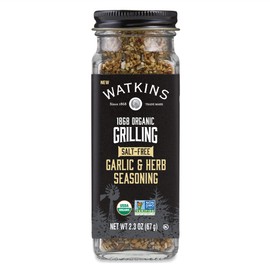 Watkins Salt-Free Organic Garlic & Herb Seasoning, 2.3 oz, 1-Pack