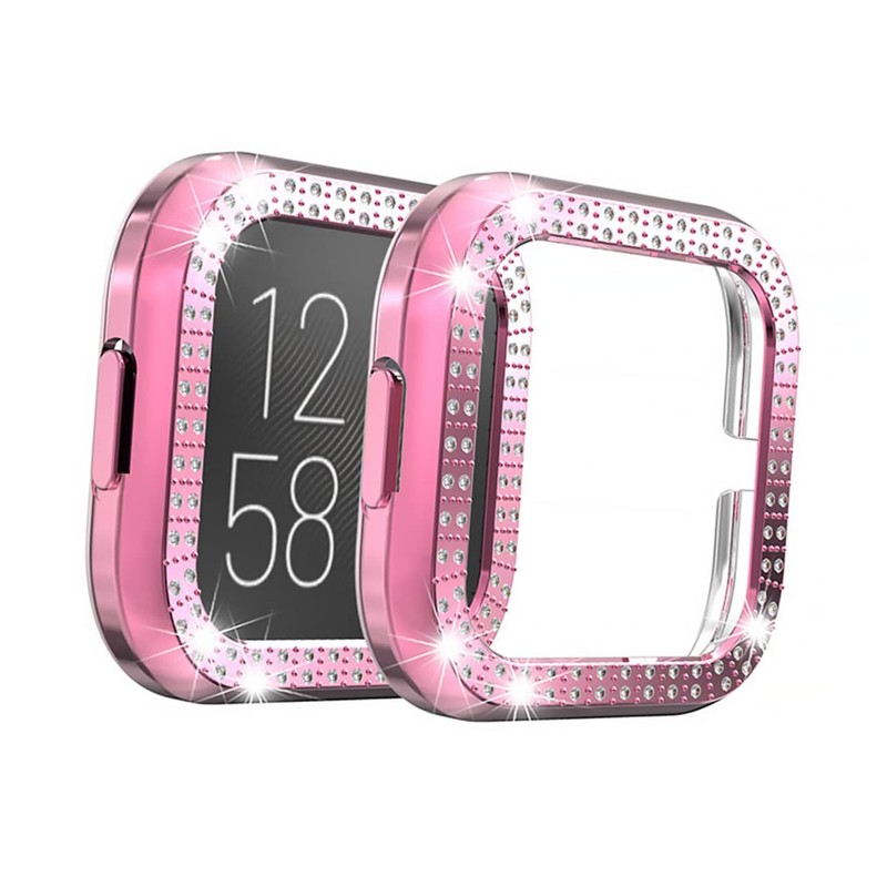 LABRIMP 3pcs Watch Protective Cover 2 Watch Shell Diamond Studded