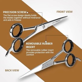 N/A 6.5" Shears Razor Edge Hair Scissors – Tijeras Profesionales de Corte de Pelo