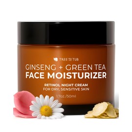 Tree To Tub Gentle, Sensitive Skin Night Cream for Face. The Only pH 5.5 Anti Aging Night Cream with Retinol and Hyaluronic Acid for Glowing Skin.... 