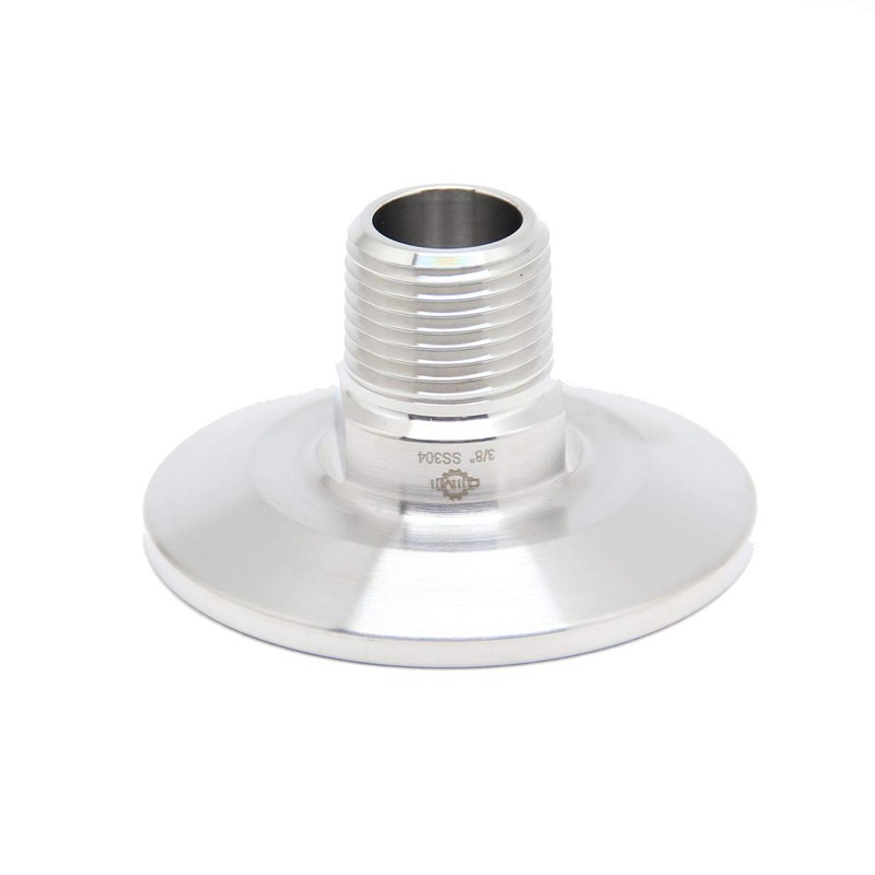 QiiMii 1.5" Tri Clamp Tri Clover Fittings to NPT 3/8"