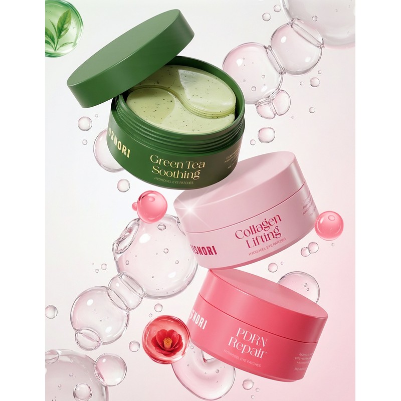 코스노리 그린티 수딩 하이드로겔 아이패치, 60개입, 1개 Cosnori Green Tea