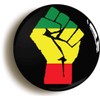 Ozorath RASTA REGGAE SOLIDARITY FIST SYMBOL BADGE BUTTON PIN (Size
