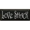 Wooden Sign - Love Shack (Black)