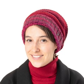 LIERYS Bernardo Oversize Knitted Hat for Men and Women (26 cm Long) - Made in Germany - Winter Hat Made of Virgin Wool - Long Beanie in One Size 55-63 cm - Hat with Envelope - Winter, taupe