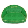 Seat Pan Cushion Light Green + Yellow Trim Piping &