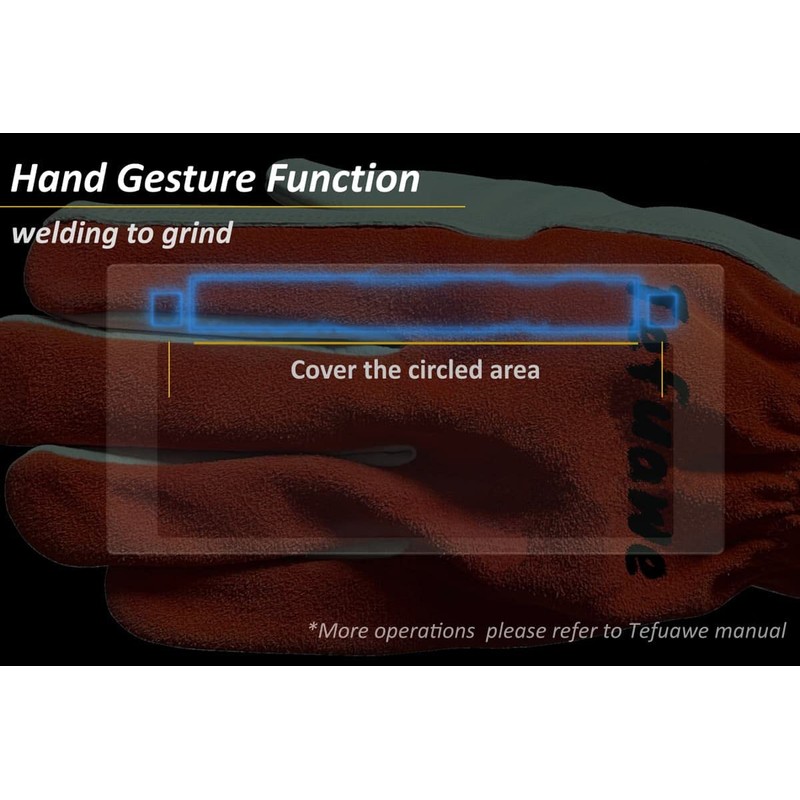 Tefuawe Hand Series 2x4 1/4 Digital Auto Darkening Welding Lens,