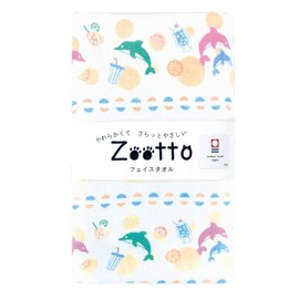 Zootto Imabari Towel, Animal Pattern, Face Towel (Fruit or Fruit)