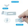 Marvexi 12Pcs Undermount Sink Brackets Silver Sink Mounting Bracket, Heavy