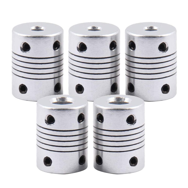 Saipor Pack of 5 Flexible Couplings (5 mm to 8