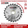 Saxton Flat Top TCT Circular Saw Blade 210mm x 24T
