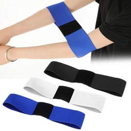 3 Stück Golfschwung-Trainer-Hilfe, Elastische Golf Schwungtrainer, Golf Swing Band, Golf Swing Handgelenk, Verbessern Sie Ihre Schwunghaltung und Schwungfähigkeiten für Anfänger(Schwarz/Weiß/Blau)