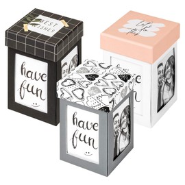 walther Design Storage Boxes Grey 7,6 x 11 cm Photo Gift Box Surprise, Explosion Box FB-280-D