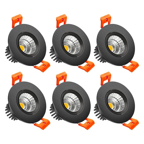 inShareplus 2 Inch LED Downlight, 3W Recessed Lighting COB Dimmable,