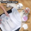 8 Pack Waterproof Travel Drawstring Shoe Bags, Transparent Portable Shoe