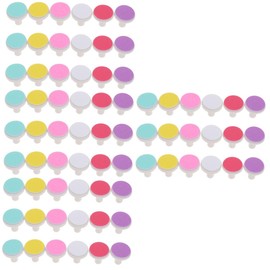 KOMBIUDA 72pcs Electric Nail Grinding Heads for Safe Nail Trimmer Replacement Pads Gentle Polishing Discs Compatible Jiaqi Grinder Multi-Color