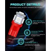 UNXMRFF 25-Pack 194 LED Light Bulb, Super Bright T10 LED
