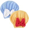 Genérico 2 Toallas Suaves con Lazo para Cabello Mojado, Gorros