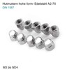 Cap Nuts M4 Stainless Steel A2 DIN 1587 Cap Nut