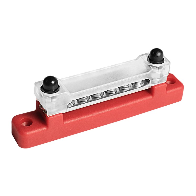 6 Terminal Single-row Bus Bar 150A BusBar Block with Cover,