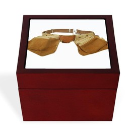 CafePress Tool Belt Memory Keepsake Jewelry Box, 5"x5"x3.75"