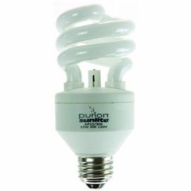 Sunlite AP15/30K Purion CFL T3 Spiral Light Bulb, 15 Watts (60W Equivalent), 900 Lumens Built-in Air Purifying Technology, Medium Base (E26), UL Listed, 1 Pack, 30K - Warm White