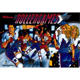 WILLIAMS ROLLERGAMES ROLLER GAMES pinball machine Translite replacement