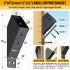 Brukid 8pc 45°-Degree Angle Support Bracket, 2x4 (Actual 1.5''x3.5'') Angle