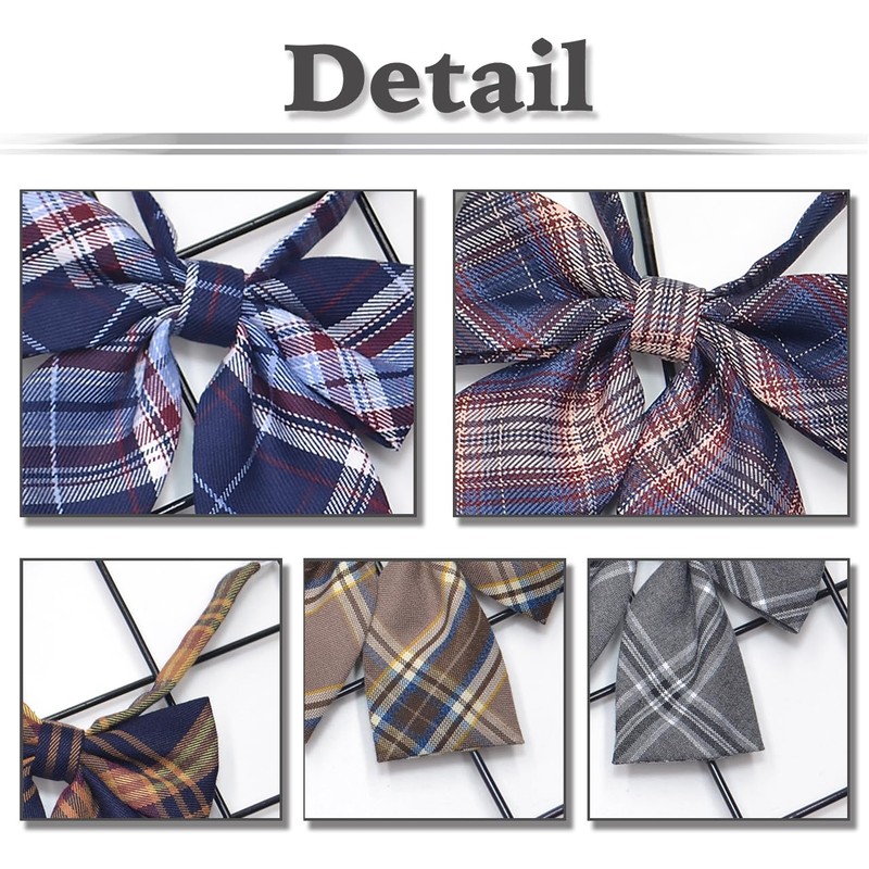White Fang NC037 Women's School Ribbon, Uniform, Bowtie, Students, Formal,