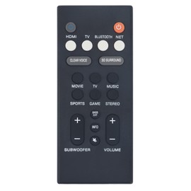 Replacement Remote Control YAS-109 YAS-209 fit for Yamaha SoundBar YAS109BL YAS209BL ATS1090 ATS2090