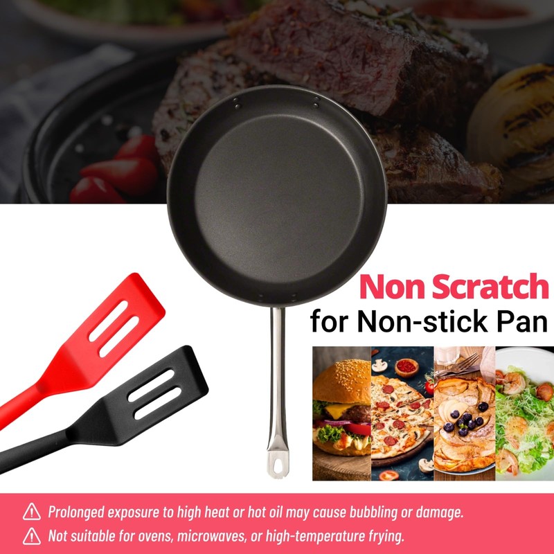 Silicone Brownie Spatula Set, Heat Resistant, Non-Stick Kitchen Turner for
