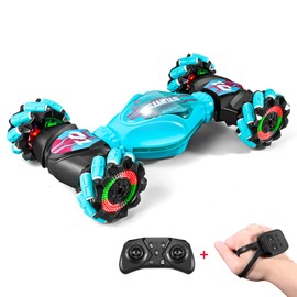 Gesture Sensing Rc Stunt Car, Hand Controlled RC Car Toys, 2.4GHz 4WD Gesture Sensing RC Car with Light & Music, 360° Rotation Remote Control Twist Cars for Boys Girls 8+yr, Birthday Gifts for Kids
