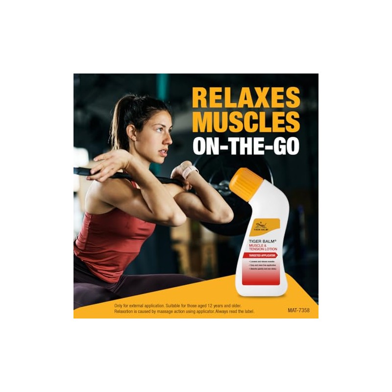 Tiger Balm Muscle and Tension Lotion with Applicator 80ml