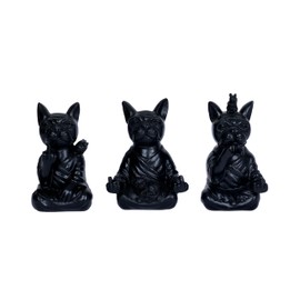 3 Pieces Dog Figurines Yoga Dog Statue Decor Zen Dog Sculpture Dog Outdoor Garden Decor for Dog Lovers Modern Statues for Home Decor Desk Table Bookshelf Shelf Office Living Room Shelves Decoration2
