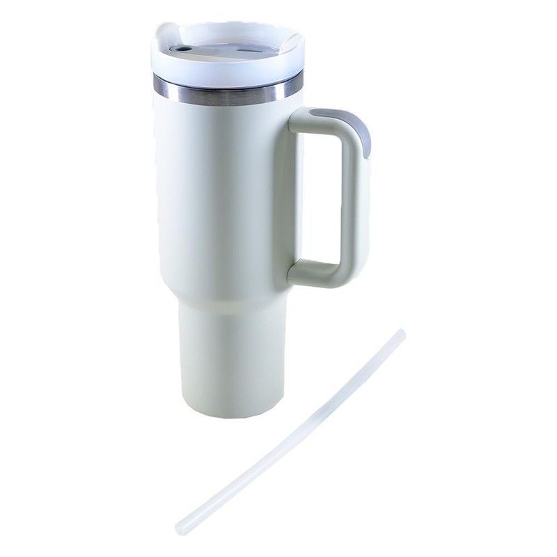 Kögler 13121 - Tazza Termica con Cannuccia e Manico, 1200