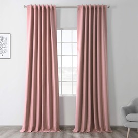 HPD Half Price Drapes Curtain For Room Darkening - Room Decor 50 X 108 (1 Panel), BOCH-171518-108, Fresco Blush