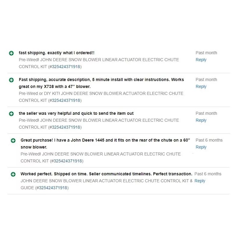 Linear Pre-Wired or DIY KIT! UNIVERSAL SNOW BLOWER ACTUATOR ELECTRIC